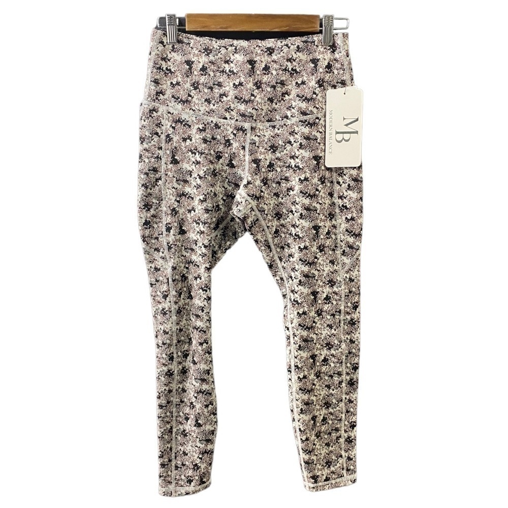 Modern Balance High Waisted Compression Stretch 7/8 Legging Medium New